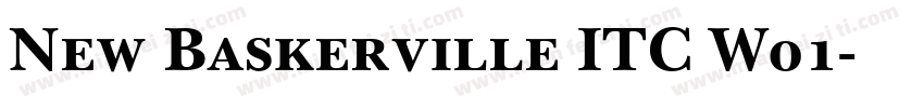 New Baskerville ITC W01字体转换